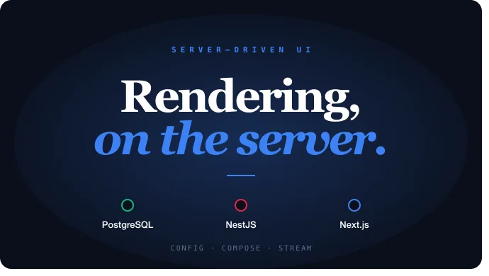 Server Driven UI in Next.js: Pushing Rendering Back to the Server